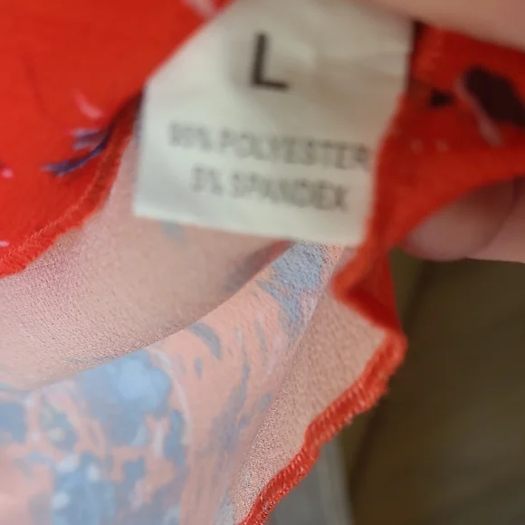 Flutter Sleeve Blouse with Ruffled Tie Front - Picture 2 of 2